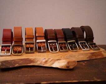 Ceinture en cuir artisanale 3,5cm