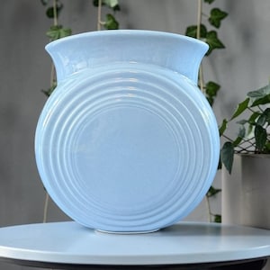 Fiesta Millennium II Periwinkle Blue Vase 8.5" | Homer Laughlin | Rare 1998-1999