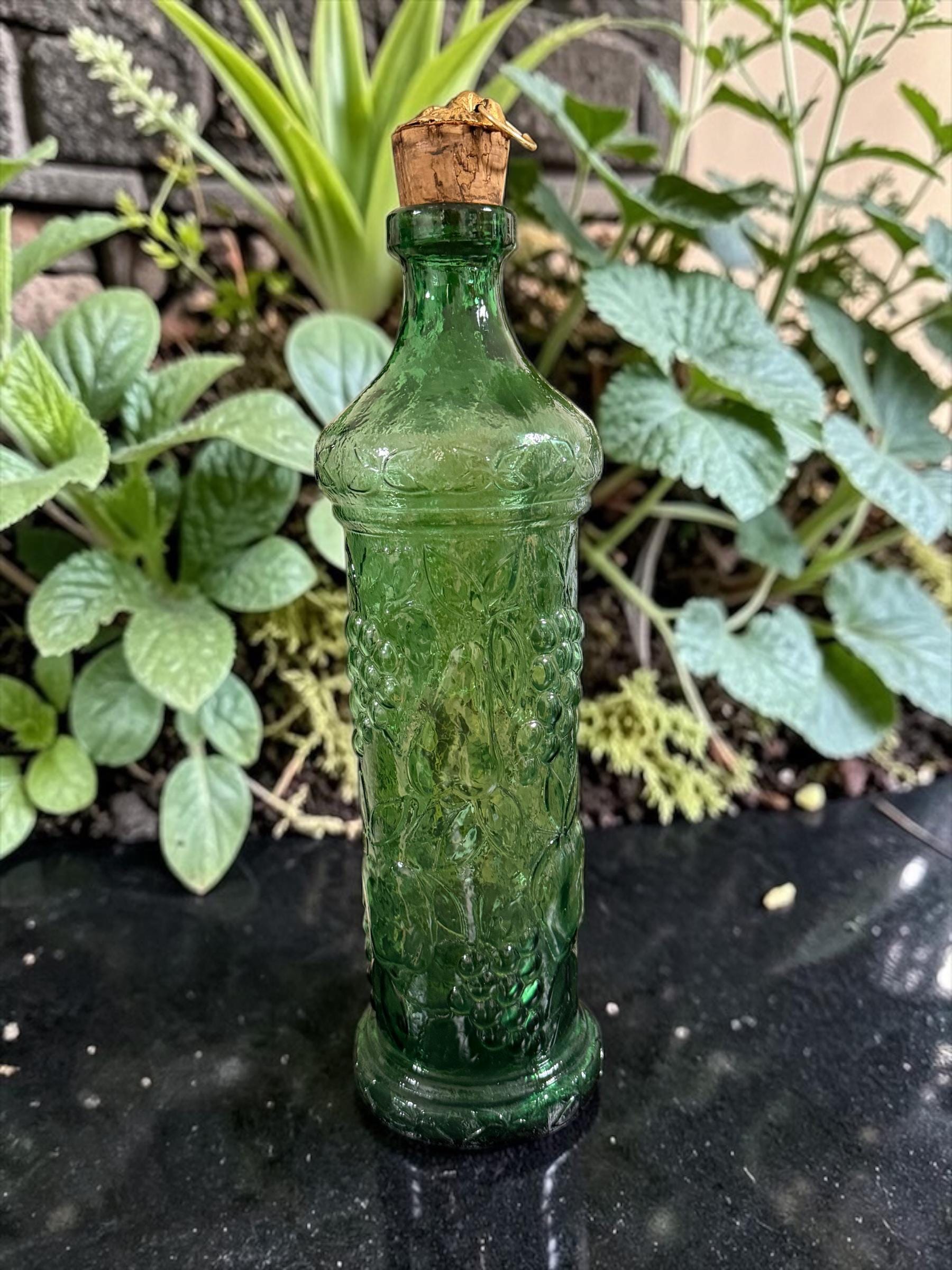 Tall Italian Green Glass - Etsy Canada
