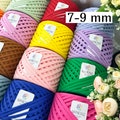 7-9 mm crochet t-shirt yarn, Cotton yarn, yarn for carpet, Tshirt yarn for bags, Spaghetti yarn, jersey yarn, 100 m/109 yards product logo