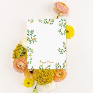 Personalized Stationery - Amalfi Coast Lemons Notecards | Watercolor Lemon Stationery Set | Destination Wedding or Summer Gift