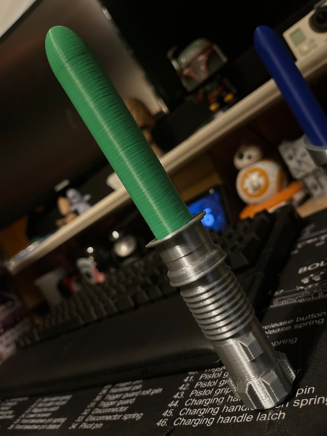 Star Wars Lightsaber Baby Rattle Etsy