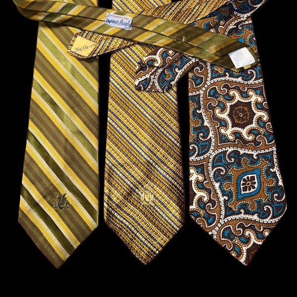 Men’s Vintage Ties, Don Loper, Oleg Cassini