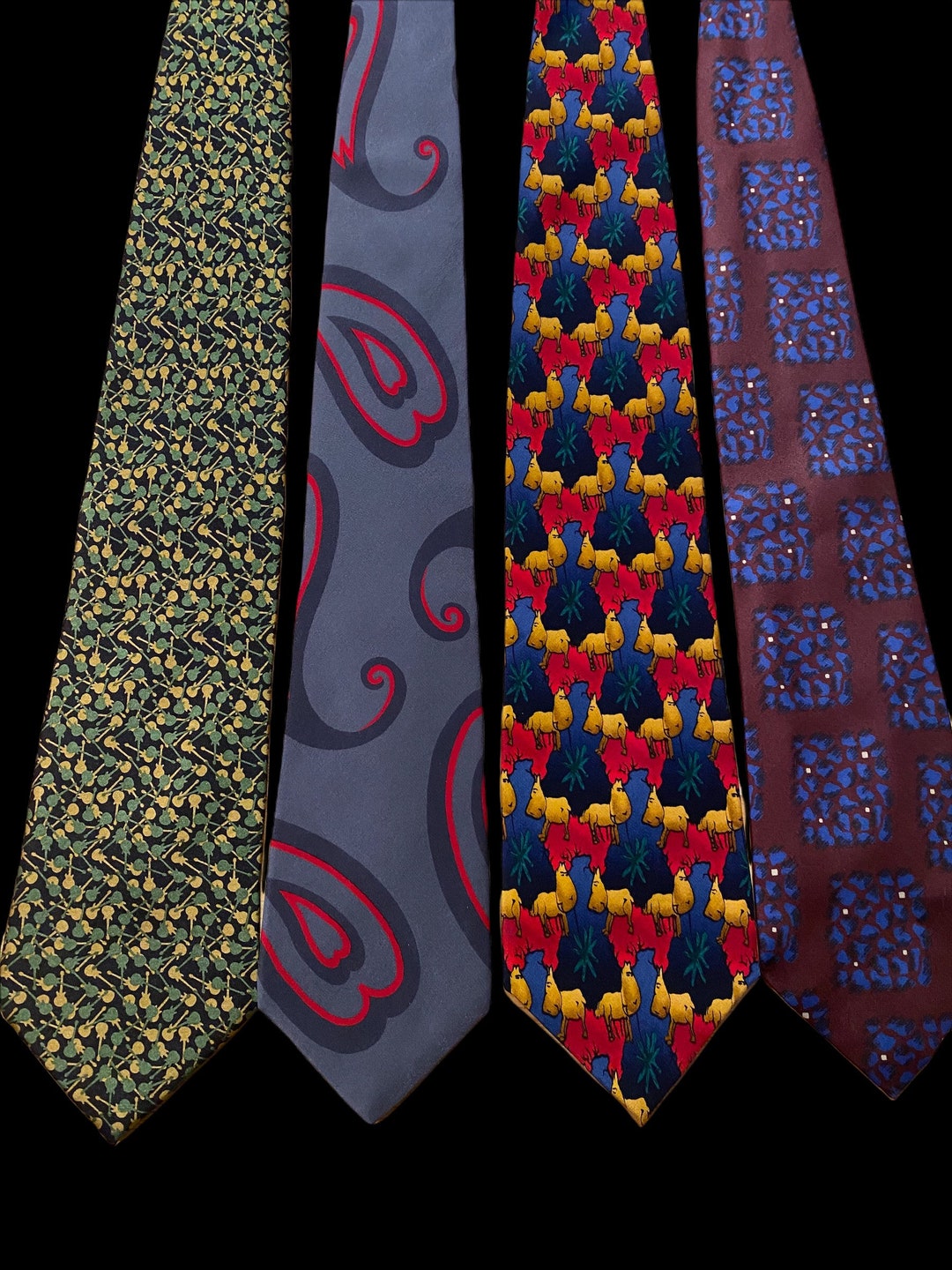 designer silk ties