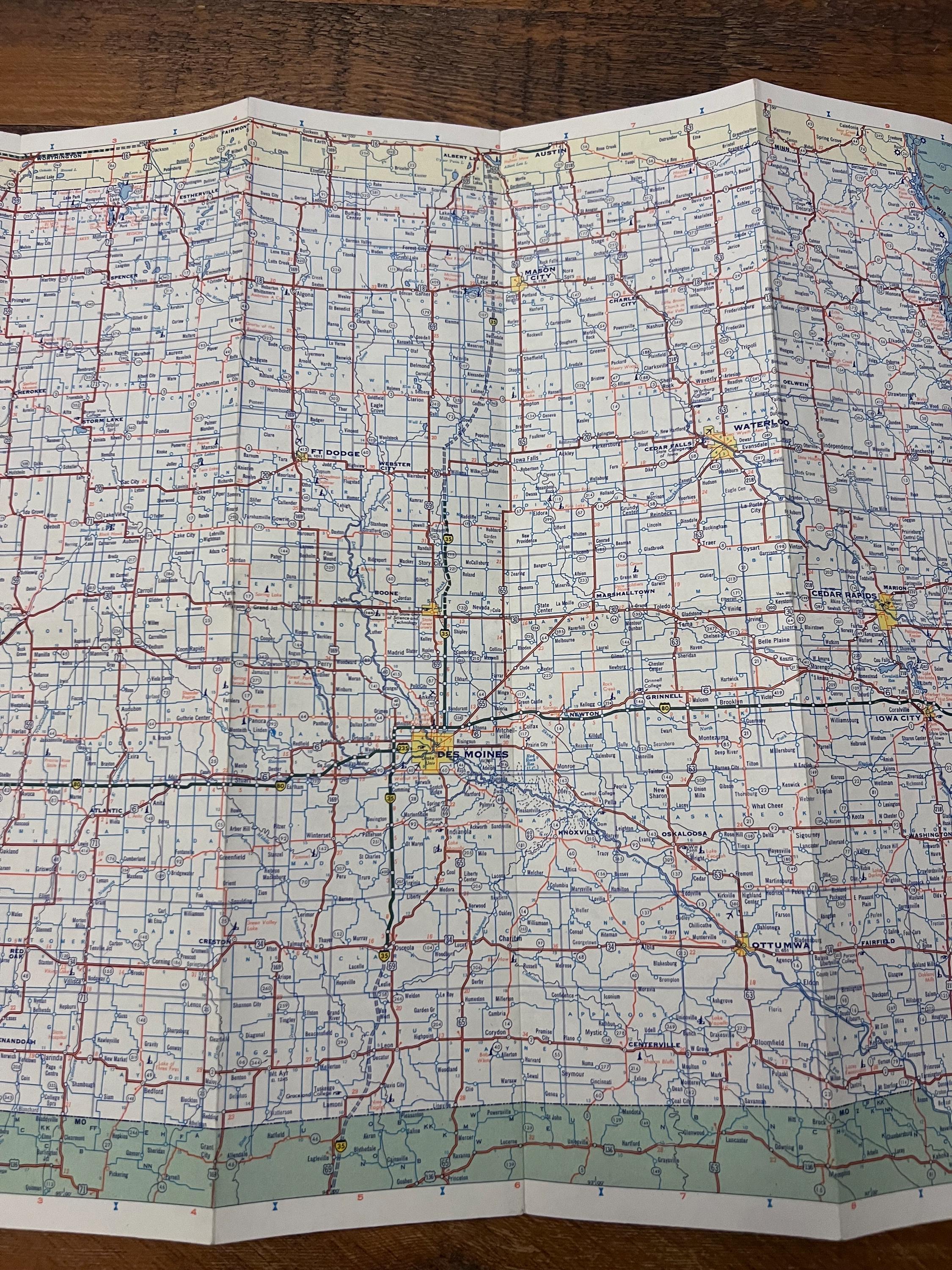US Regional Highway Maps, 6 Maps for Crafting, Travel Maps, Travel