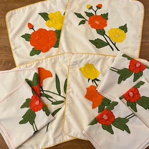 Vintage Pillow Case and Napkin? Set, 70&#39;s Look Home Decor