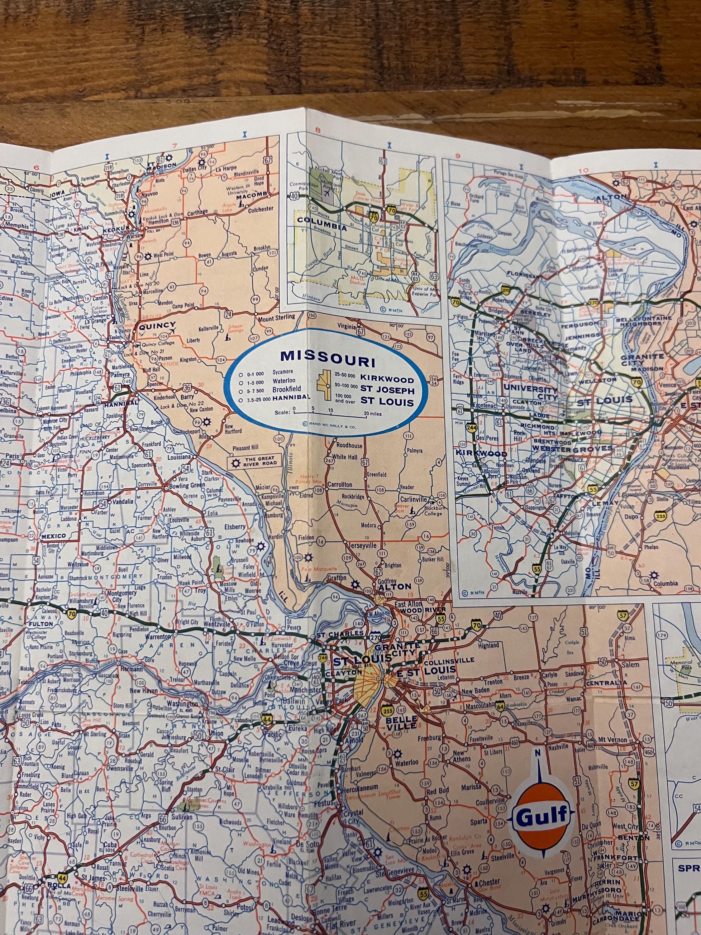 US Regional Highway Maps, 6 Maps for Crafting, Travel Maps, Travel