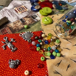 Country Life Stitch Kit with Upcycled Materials