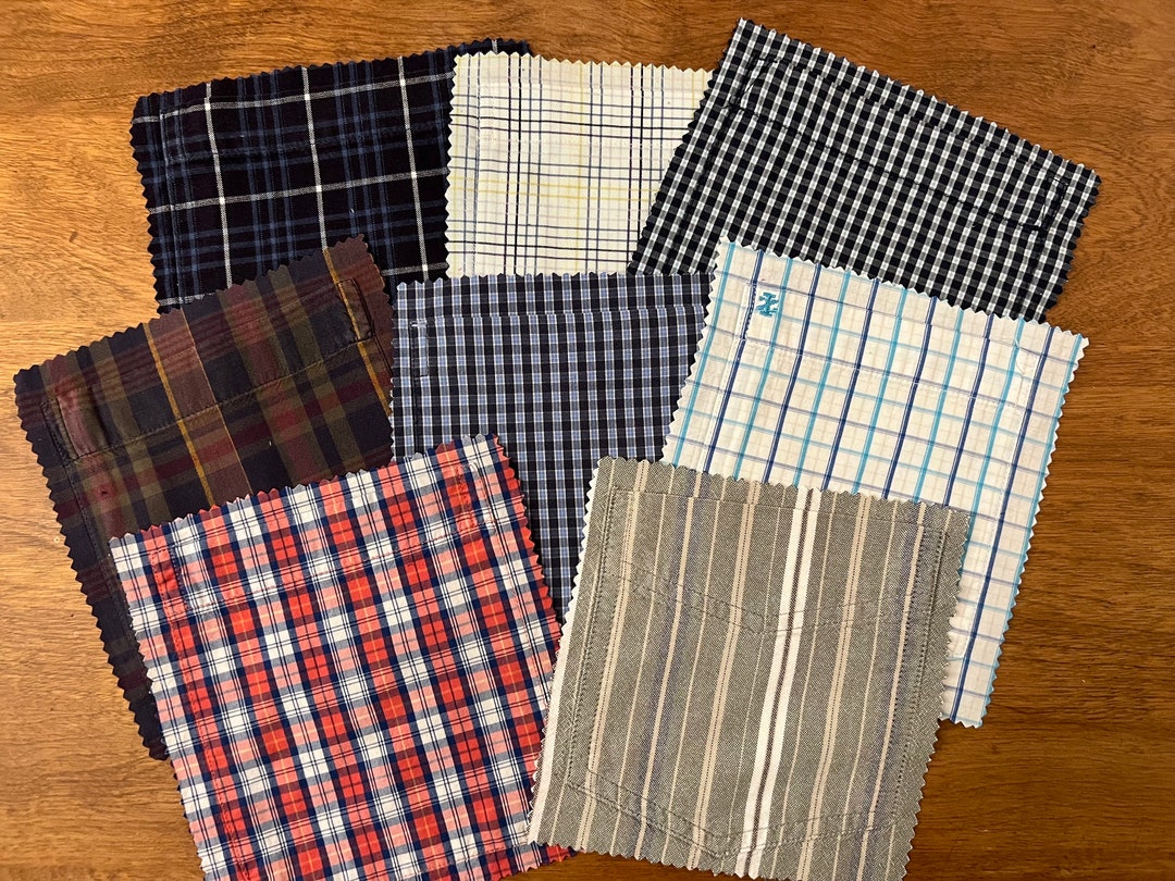 Pockets Upcycled Mens Shirt Pockets Reclaimed Clothing for Etsy