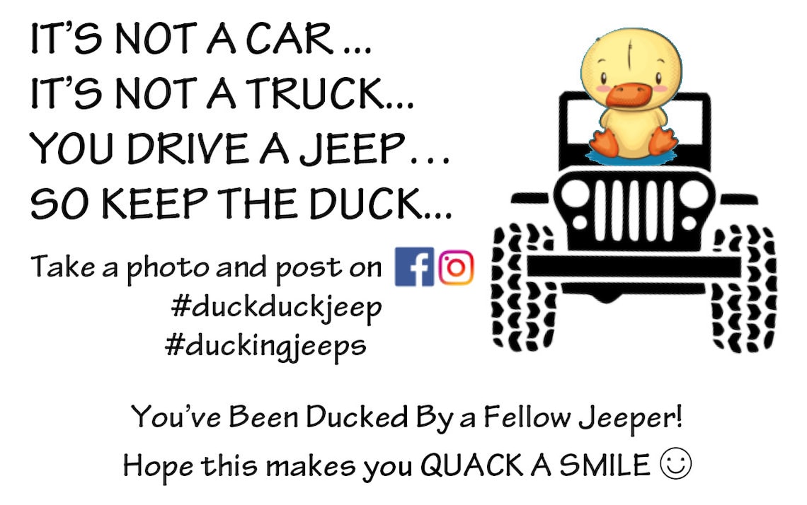 duck duck jeep tags duck duck jeep tags