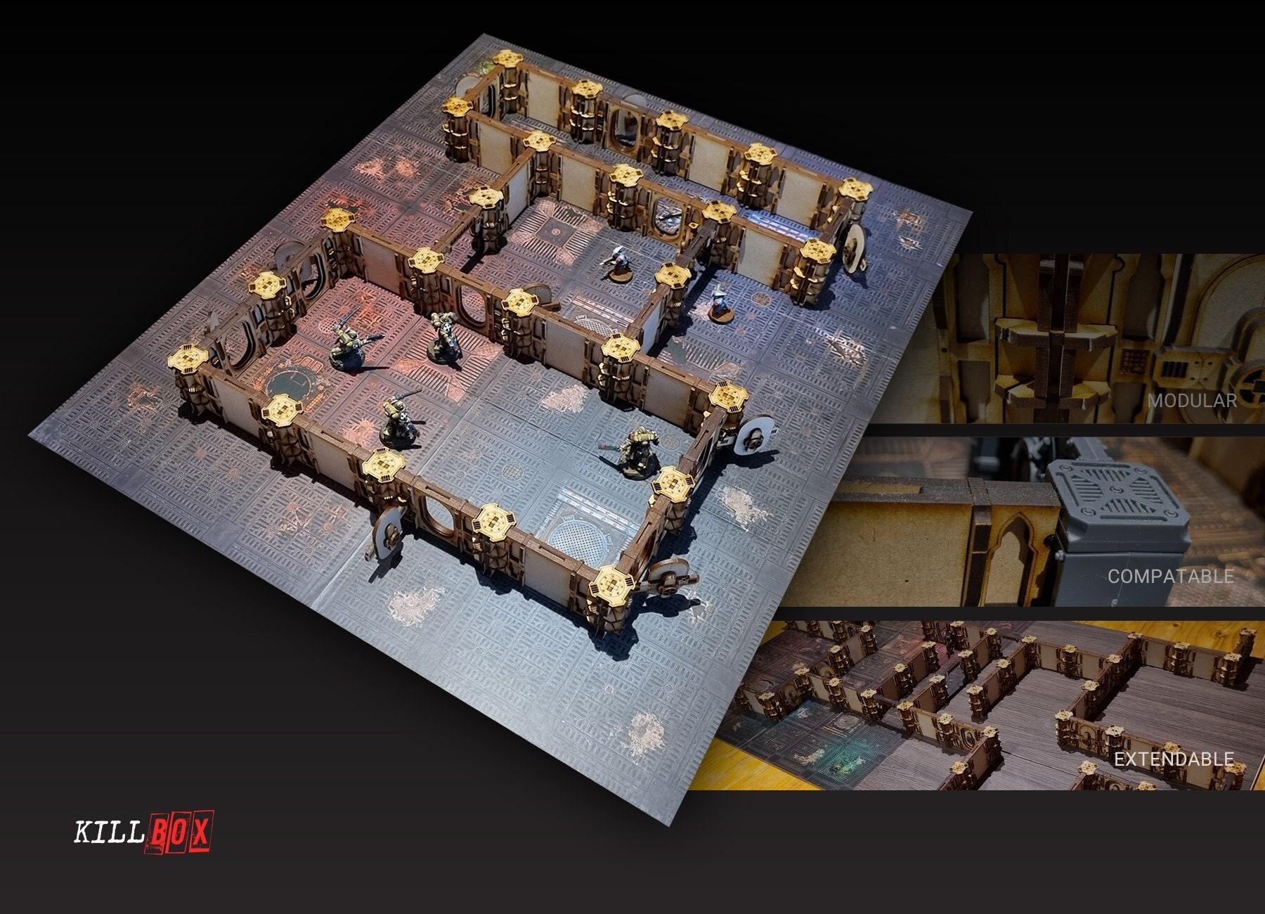 Kill Team「Into the Dark」用テレイン（未組立）※ボード無し Warhammer 40,000 Kill Team Into the Dark / Shadow Vaults