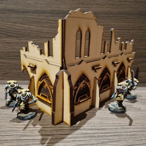 Modular Ruins Type A - Warhammer 40,000, Necromunda laser cut MDF terrain
