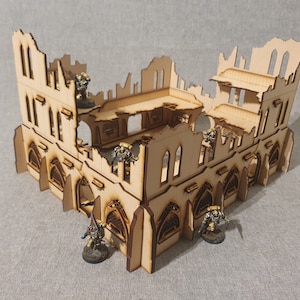 Modular Ruins mk2 - Warhammer 40,000, Necromunda laser cut MDF terrain