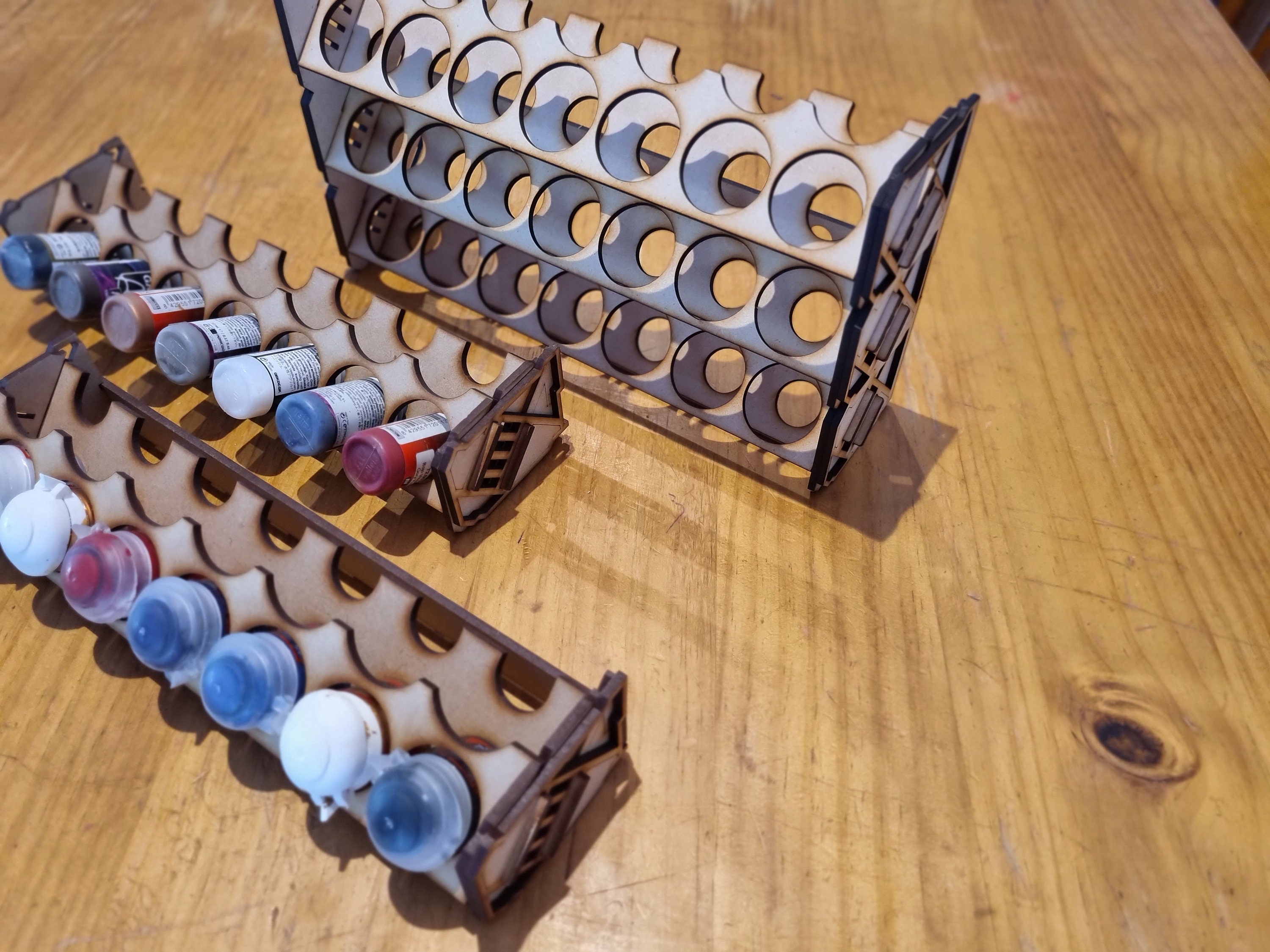 Modular Stackable Paint Rack - 3x Row Modular Rack - Citadel and ...