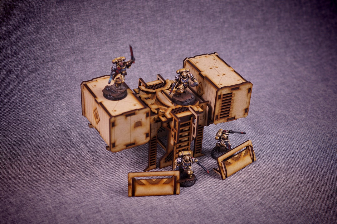 Industrial Mk2 - Shipping Container Stack, Laser Cut MDF Terrain ...