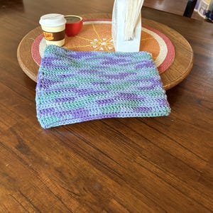 Blue, Green, and Purple Potholder