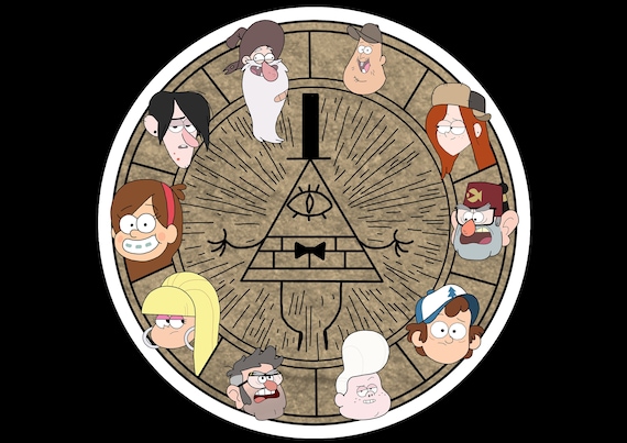 Gravity Falls Cipher Wheel Sticker | Etsy