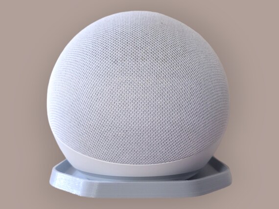 Supporto A Parete Per Echo Dot 4a Gen - Staffa Da Muro Grigia, Libera Spazio In Cucina E Camera - 4