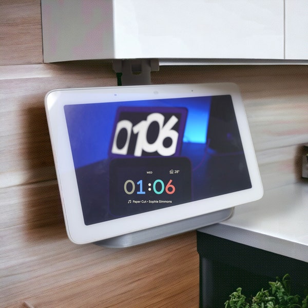 Google Nest Hub Cabinet Mount - Swivel and Tilt - Hardware Included