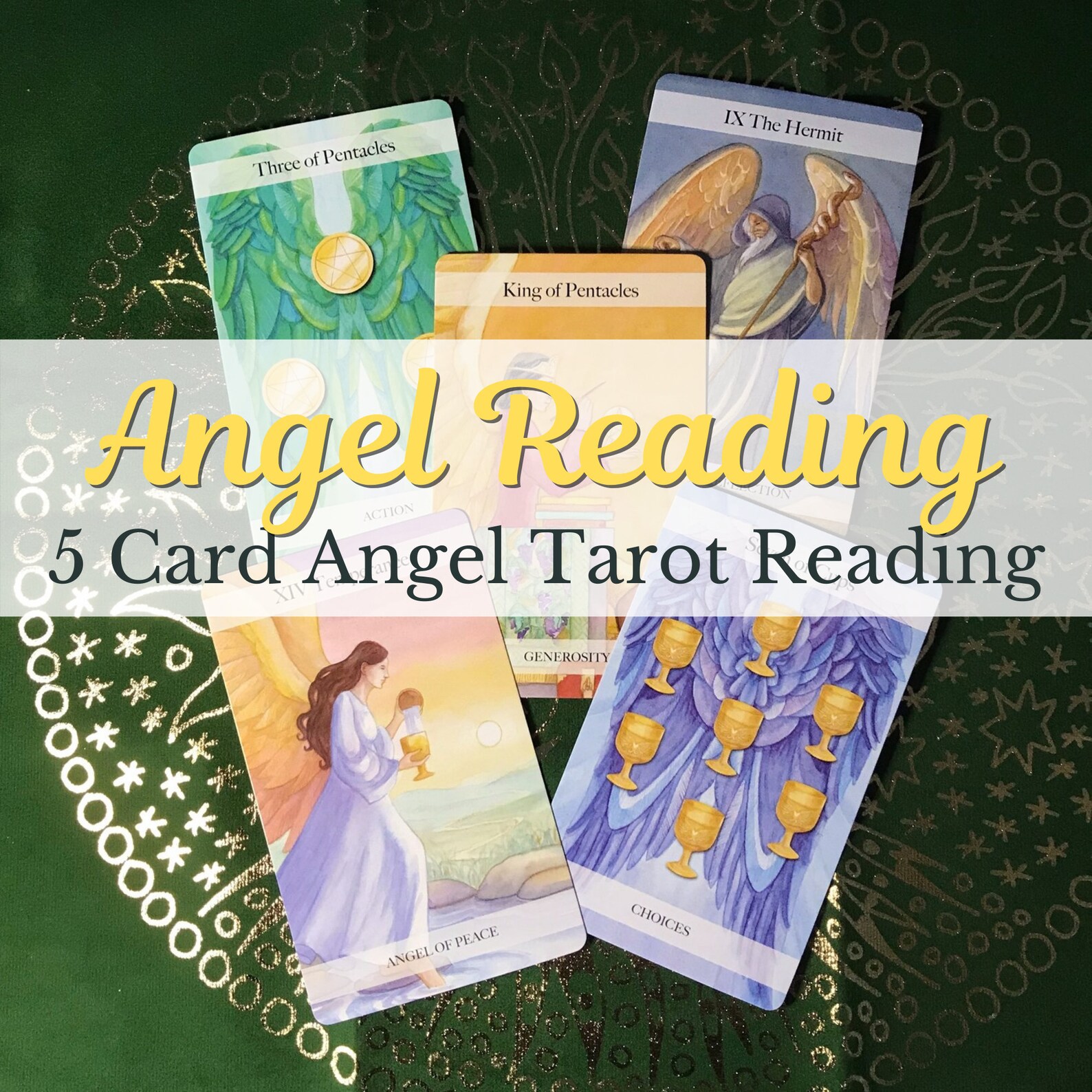 Angel Card Reading 5 Card Angel Tarot Card Reading Etsy