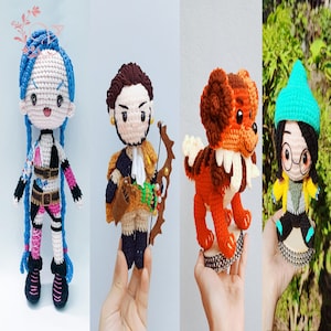 Game, Animated Cartoon Character Crochet Doll - Custom Amigurumi Plush Doll - Game Character Amigurumi , Anime Crochet Doll -Look Alike Gift