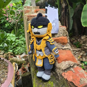 Fanmade LOL Amigurumi - LOL Warlord Shen Crochet Doll Amigurumi, LOL Warlord Shen Plush, Warlord Shen Plushie!!!