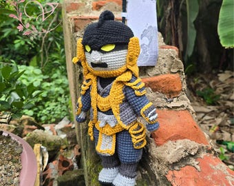 Fanmade LOL Amigurumi - LOL Warlord Shen Crochet Doll Amigurumi, LOL Warlord Shen Plush, Warlord Shen Plushie!!!