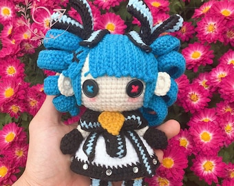 Fanmade LOL Amigurumi - LOL Gwen Crochet Doll Amigurumi, LOL Gwen Plush, Gwen Plushies, Gwen Crochet