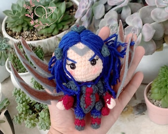 Fanmade LOL Amigurumi - LOL Irelia Crochet Doll Amigurumi, LOL Irelia Plush, Irelia Plushies, Irelia Crochet