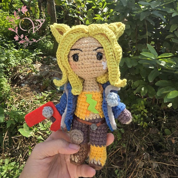 Fanmade LOL Amigurumi - LOL Zeri Crochet Doll Amigurumi, LOL Zeri