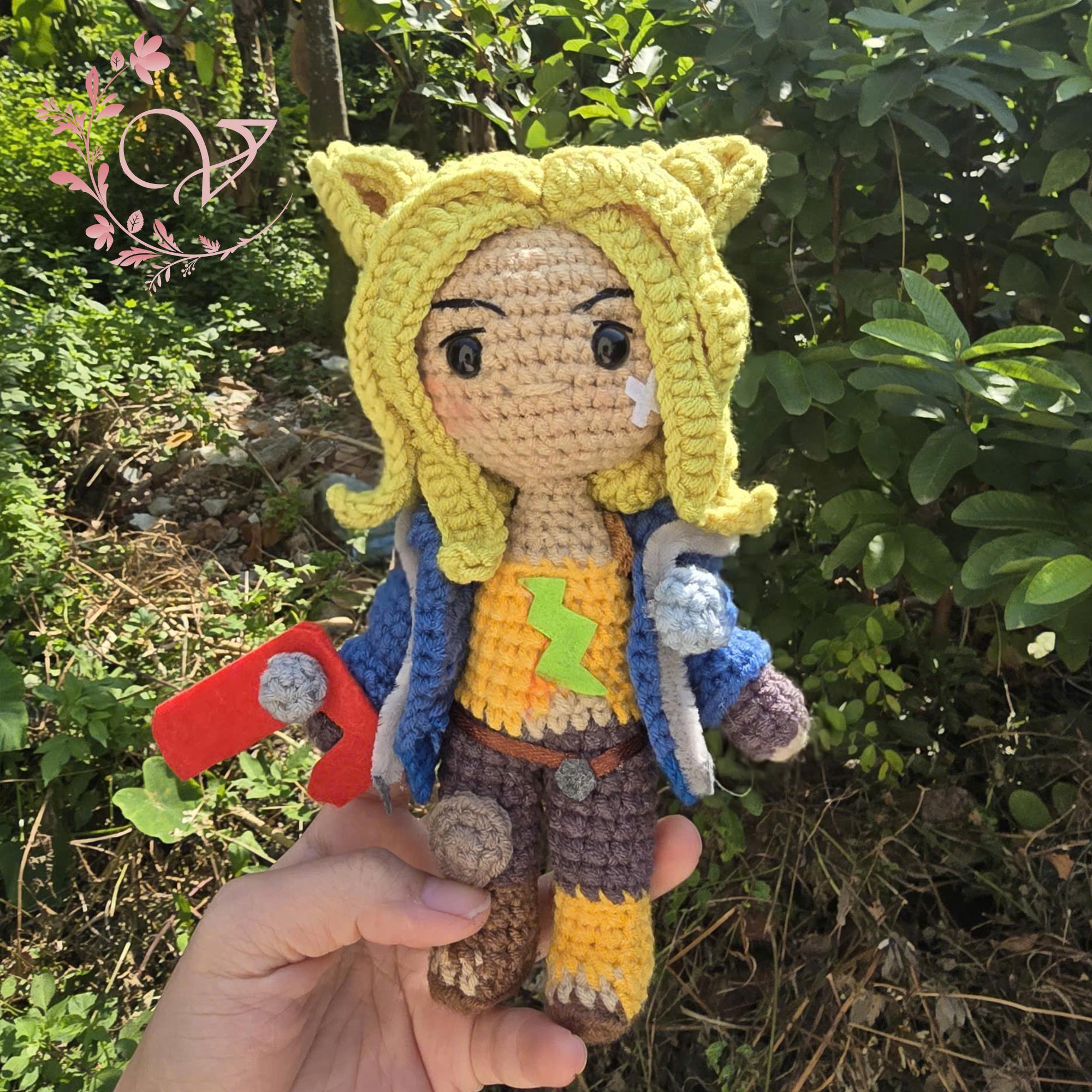 Fanmade LOL Amigurumi - LOL Zeri Crochet Doll Amigurumi, LOL Zeri