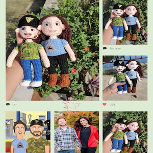 Custom Crochet Doll, Look Alike Doll, Personalized Crochet Doll, Amigurumi Crochet Doll, Portrait doll, Mini Me Doll, Doll From Picture