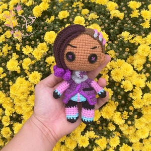 Fanmade OvW Amigurumi - OvW Sombra Crochet Doll Amigurumi, Sombra Plush, OvW Sombra Plushies, Sombra Crochet !!!