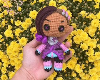 Fanmade OvW Amigurumi - OvW Sombra Crochet Doll Amigurumi, Sombra Plush, OvW Sombra Plushies, Sombra Crochet !!!