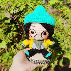 Fanmade Valorant Amigurumi - Valorant Killjoy Crochet Doll Amigurumi, Valorant Killjoy Plush, Valorant Killjoy Plushies, Killjoy Crochet