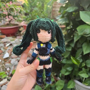 Fanmade Zenless Zone Zero Amigurumi - ZZZ Qingyi Crochet Doll Amigurumi, ZZZ Qingyi Plysch, ZZZ Qingyi Plysch, Qingyi Crochet