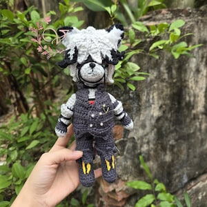 Fanmade Zenless Zone Zero Amigurumi - ZZZ Lycaon Crochet Doll Amigurumi, ZZZ Lycaon Plush, ZZZ Lycaon Plushies, Lycaon Crochet