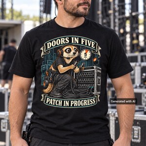Live Sound Technician T-Shirt – Doors in Five Patch in Progress