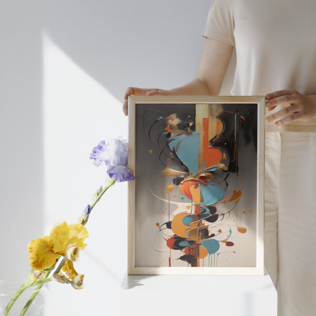 Printable Abstract Art: Modern Wall Art Digital Abstract Painting for ...