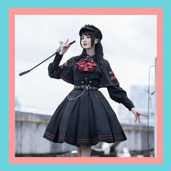 Japanese Girl Vintage Punk Style Dress 