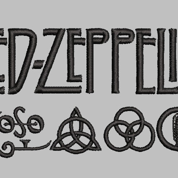 Led Zeppelin Embroidery design