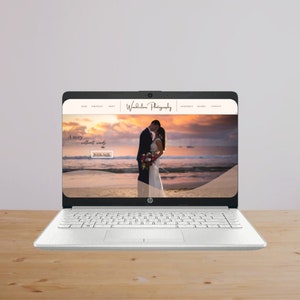 Canva Website Template, Coaching Template, Photography Website, Wedding Photographer, Business Website, Instant Download, Digital