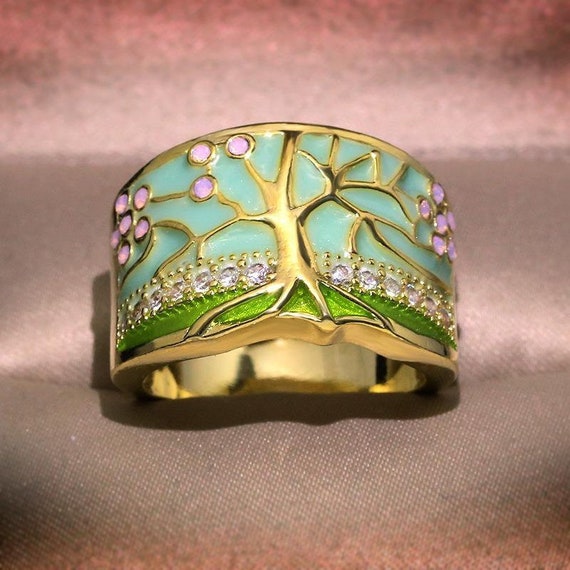 Lucky tree opal ring deals