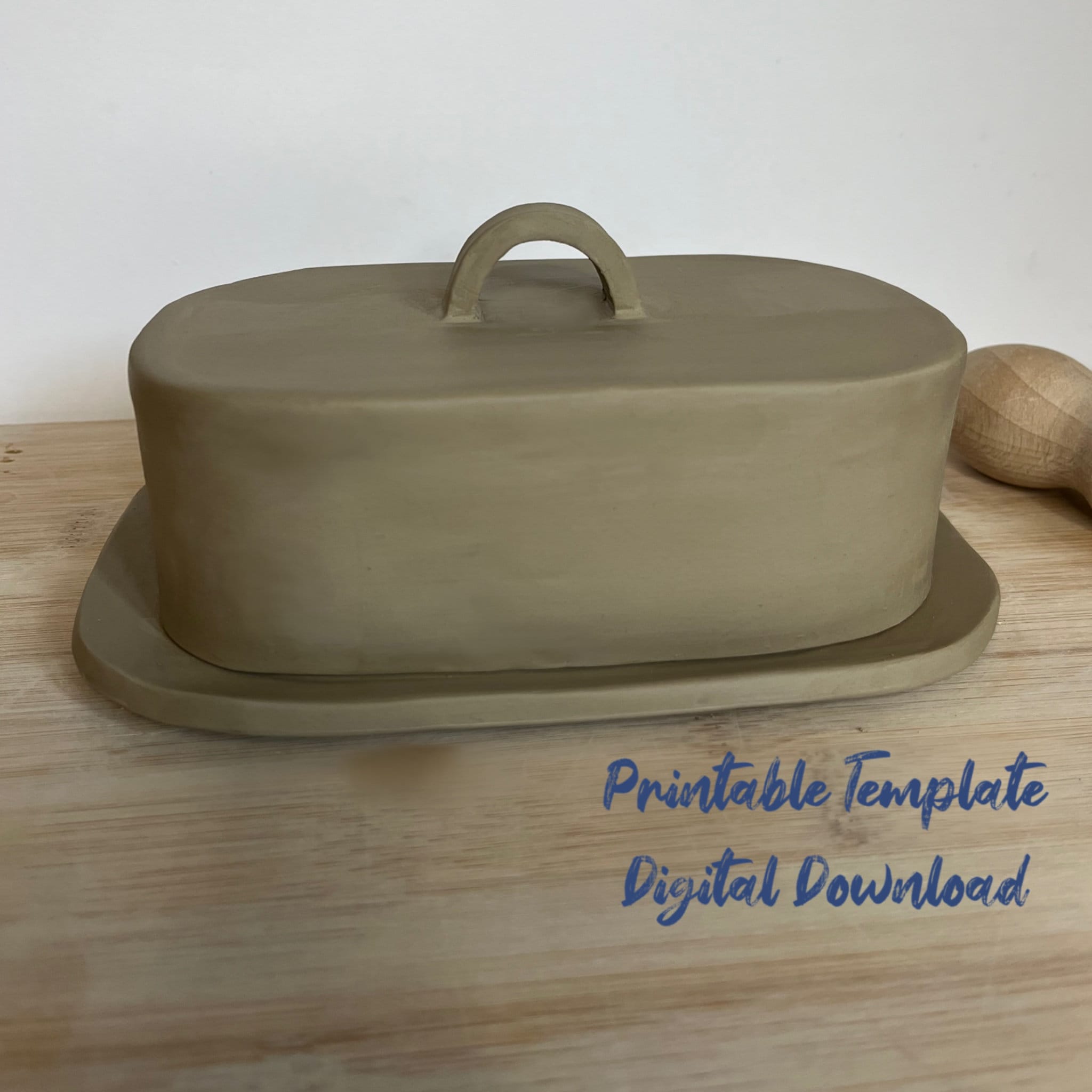 Butter Dish Template Pottery Butter Dish Template Butter Dish Clay