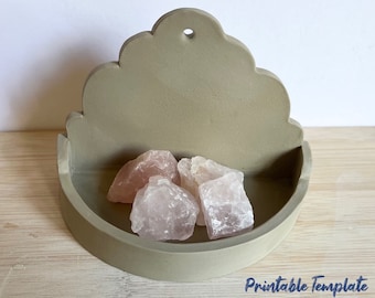 Pottery Shelf Template | Pottery Wall Shelf Template | Clay Template | Pottery | Wall shelf | Wall hanging pottery | slab build templates