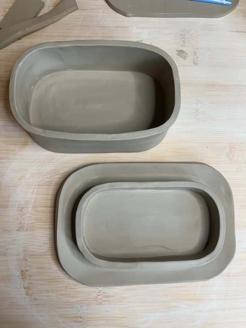 Butter Dish Template Pottery Butter Dish Template Butter Dish Clay ...