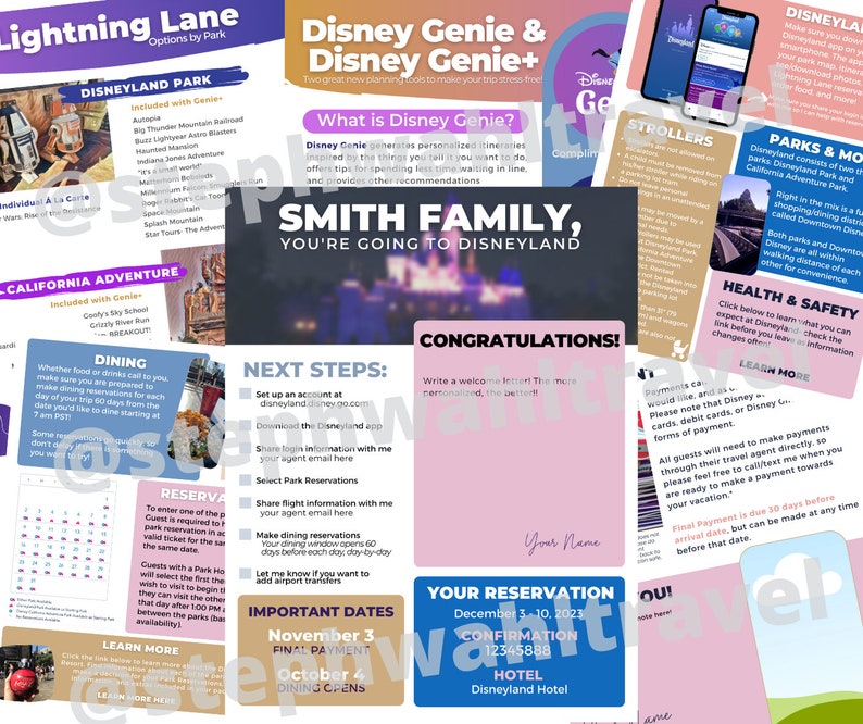 With LL Updates DLR Travel Agent Client Documents- Canva Template ...