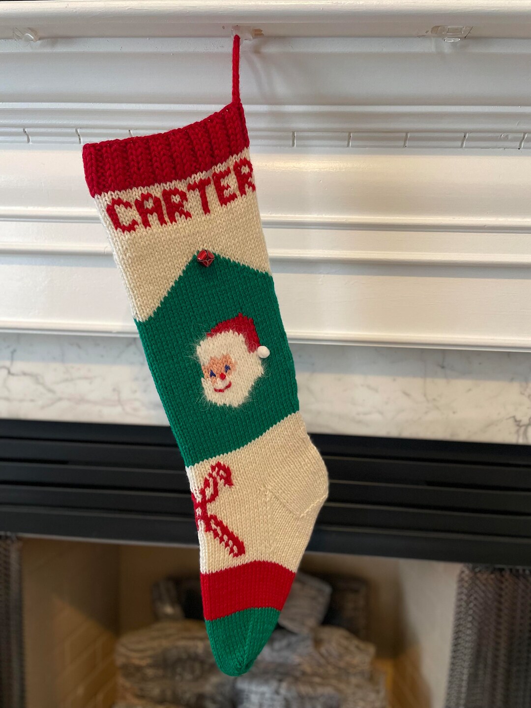 Pattern || Santa Face With Candy Canes - Etsy