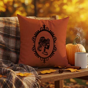 Personalized Skeleton Couple Pillow Covers: Washable Halloween Decor for Spooky Season