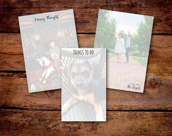 Custom photo notepad, Personalized photo gift, 4x6 photo notepad, 5x7 custom family notepad, Mother's Day photo gift, Custom family gift